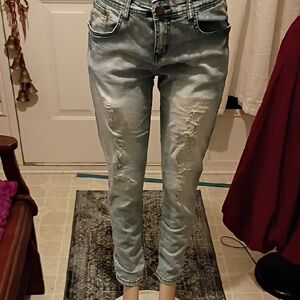 Stylish Men's Light Blue Skinny Jeans